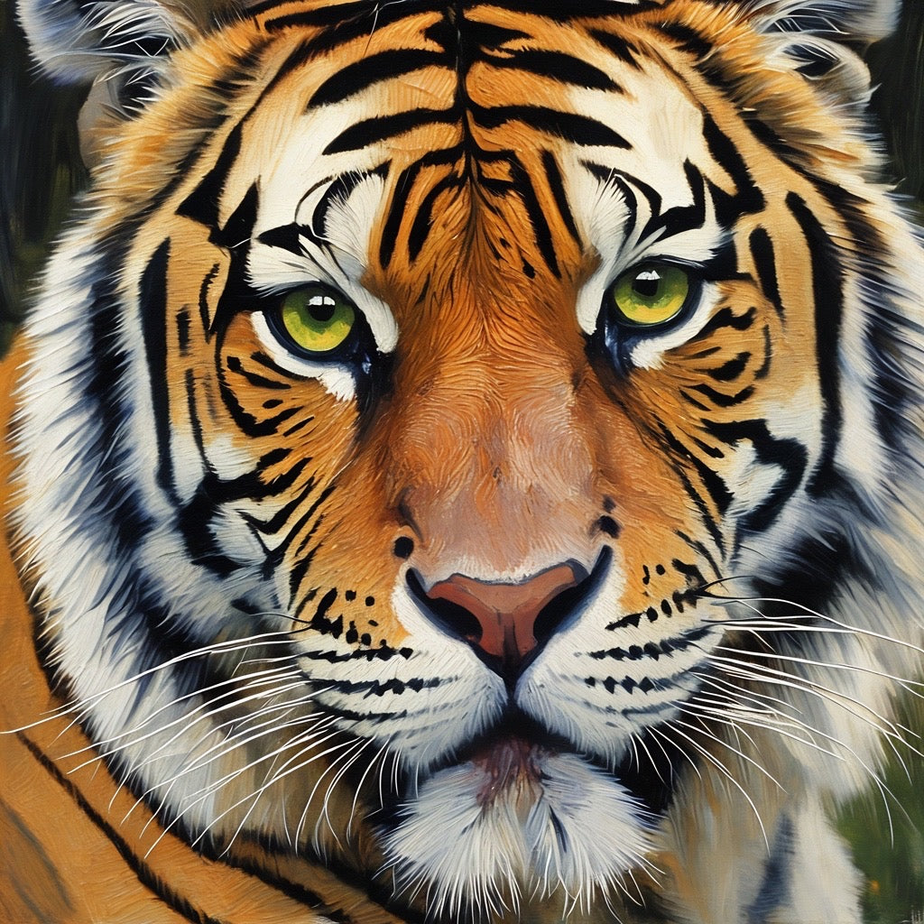 Majestic Tiger Portrait - Digital Art Print