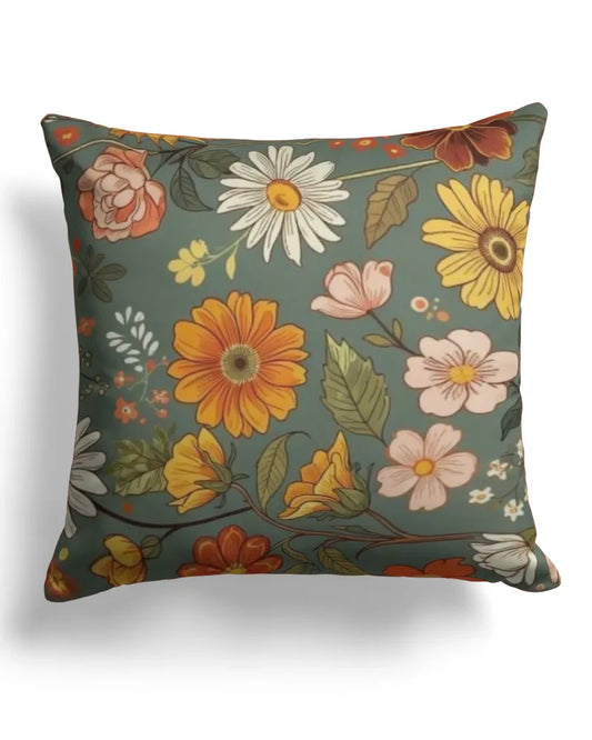 Botanical Harmony - Linen Pillow (Dual Sided)