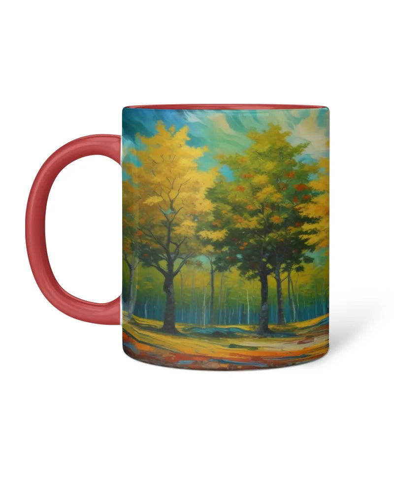 Sunlit Autumn Grove Mug