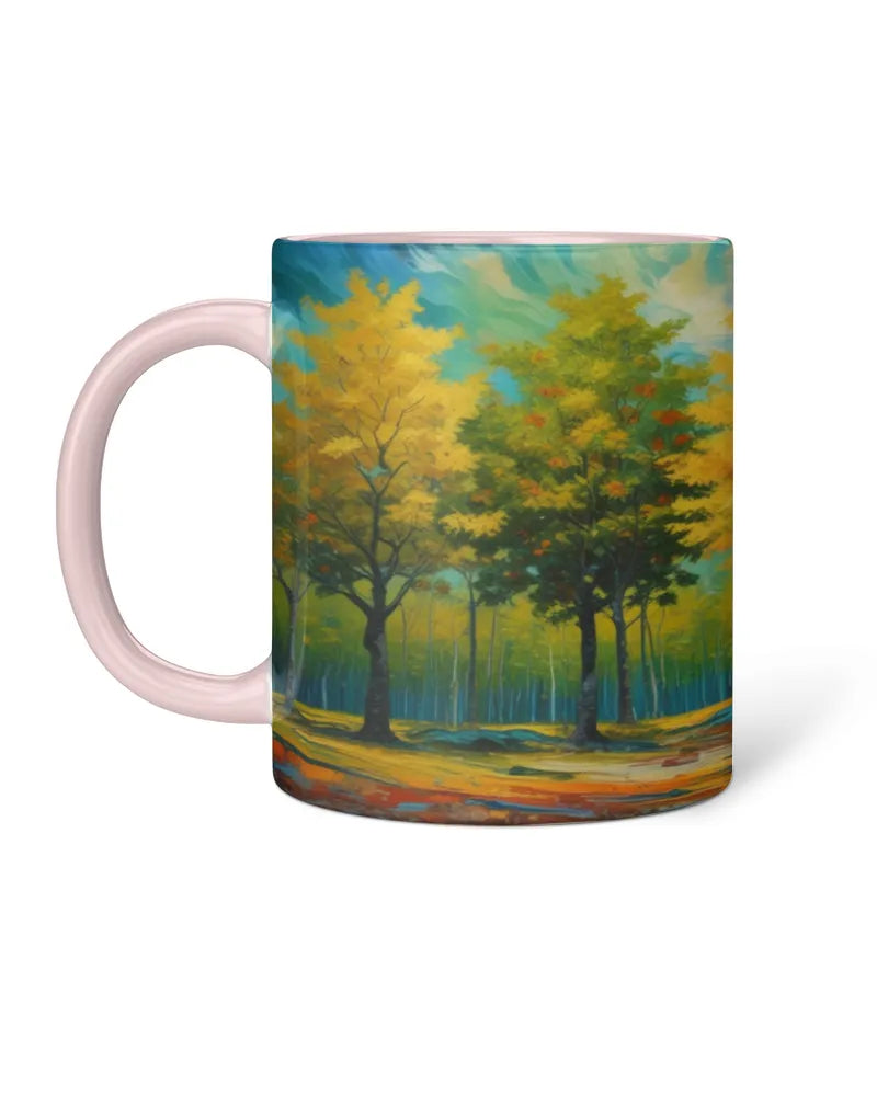 Sunlit Autumn Grove Mug