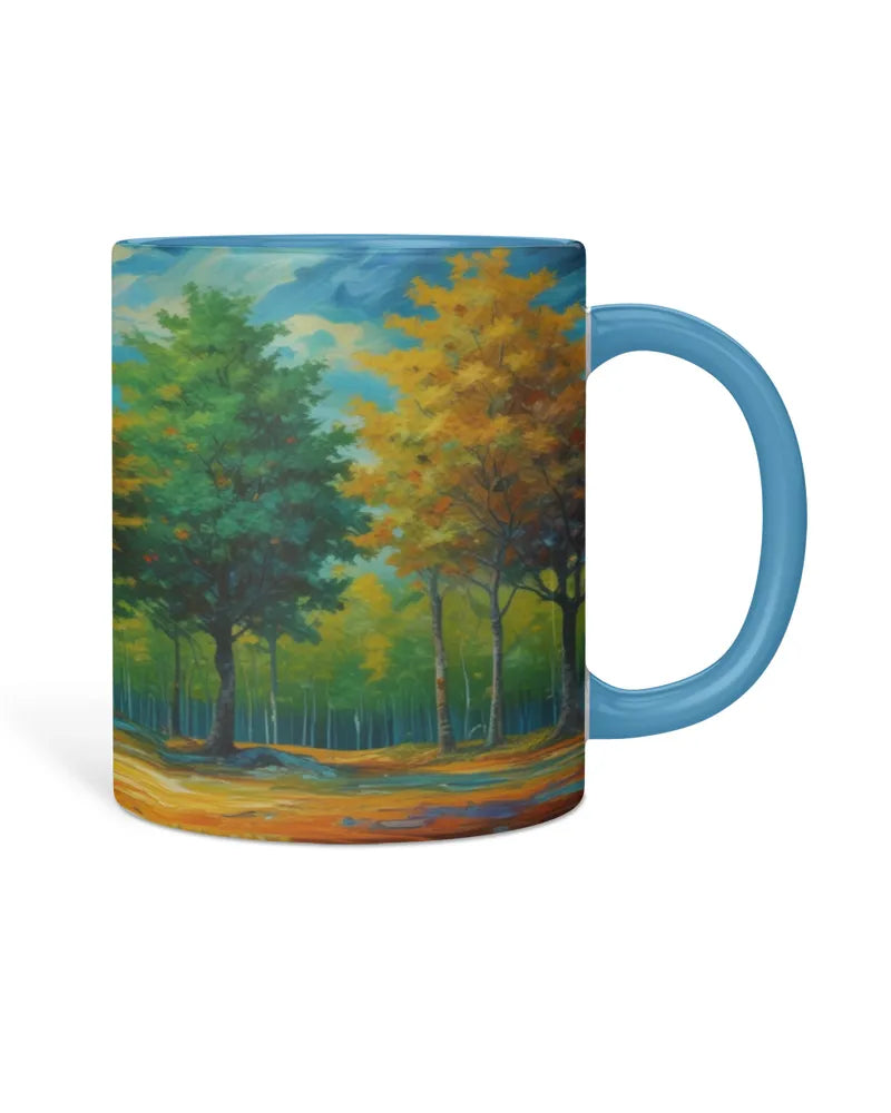 Sunlit Autumn Grove Mug