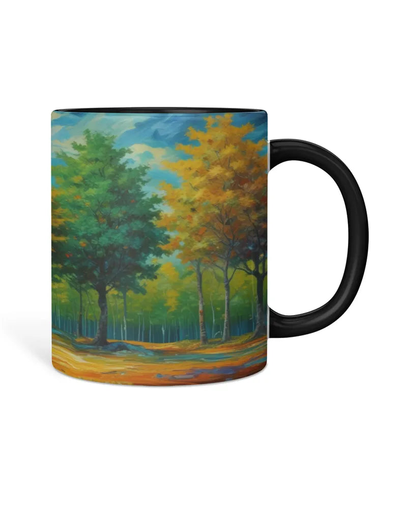 Sunlit Autumn Grove Mug