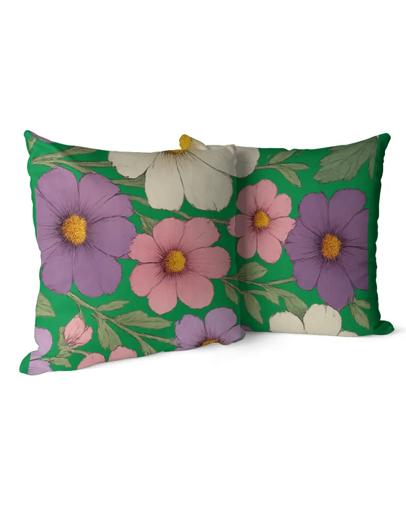Floral Medley - Linen Pillow (Dual Sided)