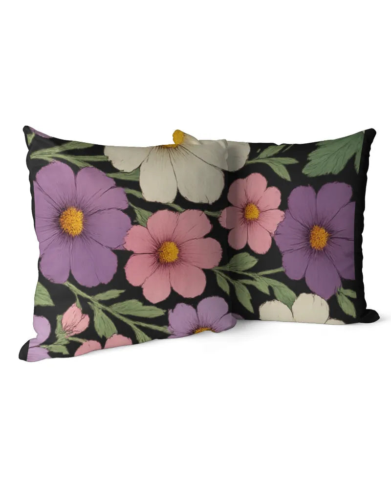 Floral Medley - Linen Pillow (Dual Sided)
