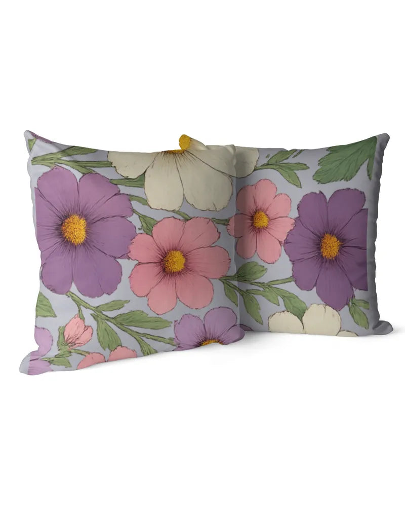 Floral Medley - Linen Pillow (Dual Sided)