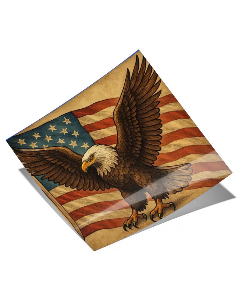 Wings of Liberty - Satin Square Poster (16x16in)