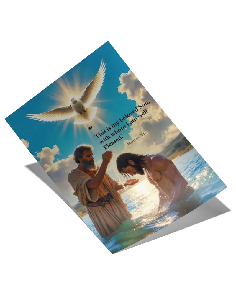 Divine Messiah's Baptism - Satin Portrait Poster (24x36in)