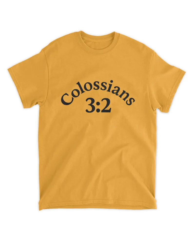 Colossians 3:2 Biblical Verse - Unisex Standard T-Shirt