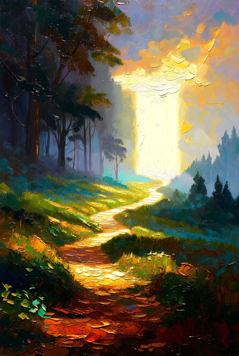 Path of Light - Premium Digital Art Print