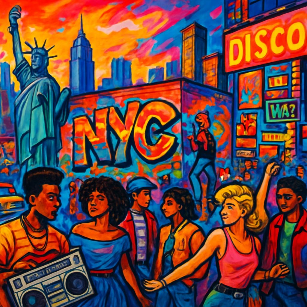 NYC Street Life - Vibrant Urban Art Print