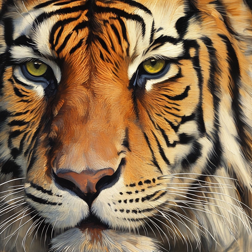 Stunning Tiger Portrait - Digital Art Print