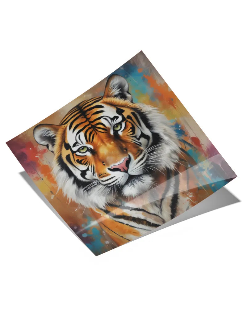 Majestic Gaze - Satin Square Poster (24x24in)