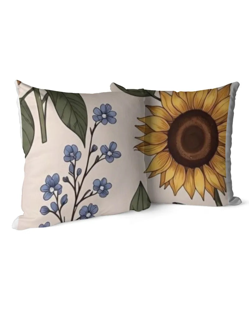 Sunflower Garden - Linen Pillow (Dual Sided)