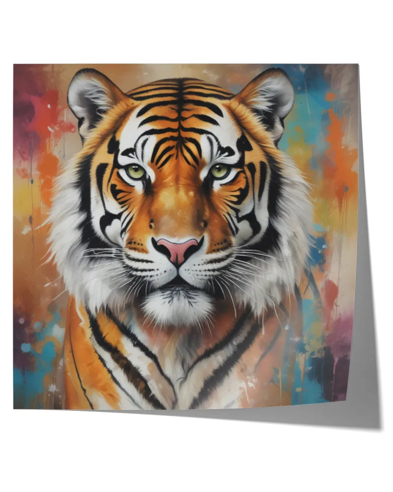 Majestic Gaze - Satin Square Poster (24x24in)