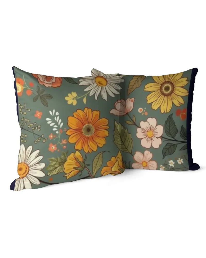 Botanical Harmony - Linen Pillow (Dual Sided)
