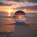 Crystal Ball Sunset - Beach Photography Digital Print