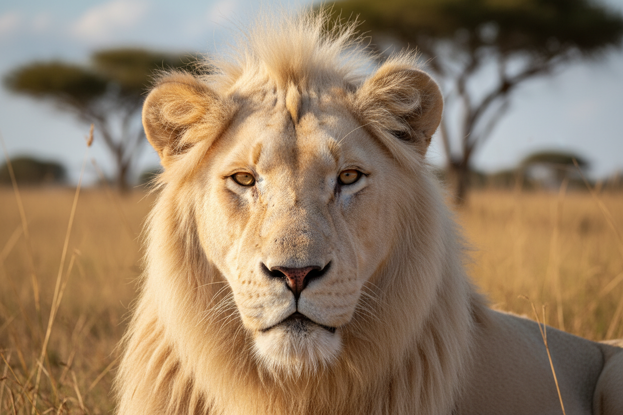 White Lion Close-up 1